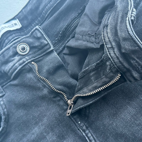 Zara Womens Jeans Mid Rise Skinny Stretch Slim Fit‎ Denim Charcoal Black Size 30 - Picture 7 of 16